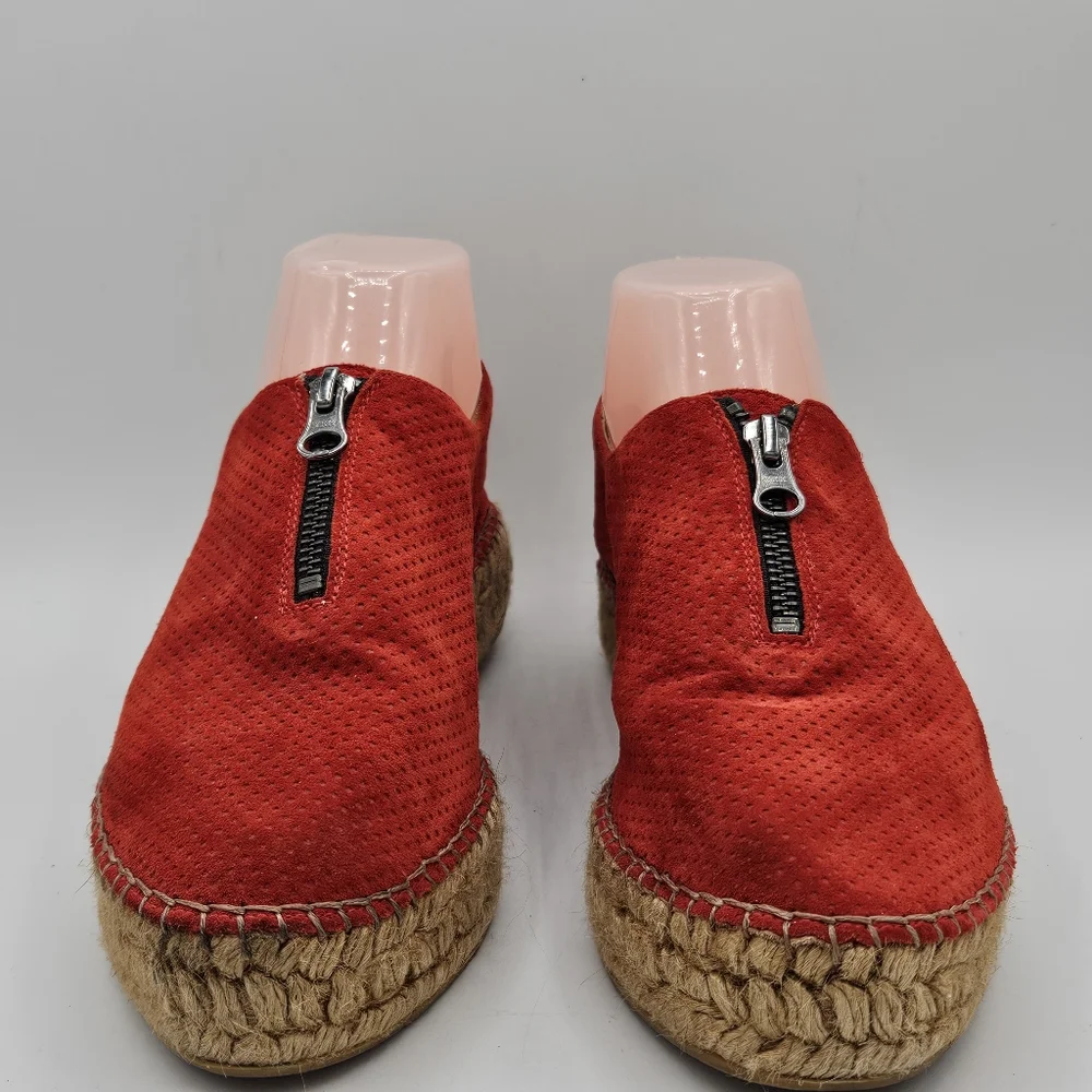 Eric Michael espadrille leather zip up shoes size 39 US 8.5 / 9